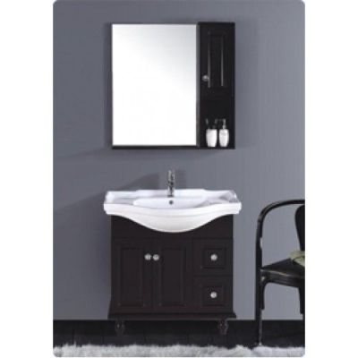 Elegant Casa PVC Bathroom Cabinet with Mirror and Side Cabinet-PVC-209
