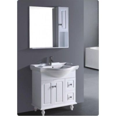 Elegant Casa PVC Bathroom Cabinet with Mirror and Side Cabinet-PVC-210