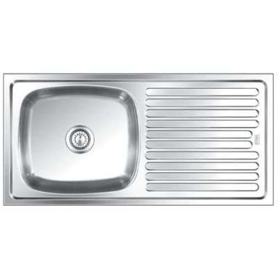Nirali Elegance Mini Single Bowl With Drainer Kitchen Sink-Glossy