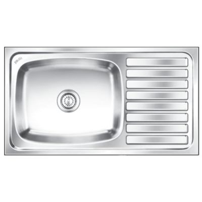Nirali Elegnace Ultra Large Single Bowl With Drainer Kitchen Sink-Anti Scratch