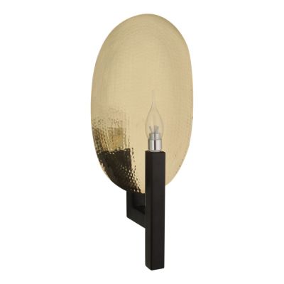 Eliante Contemporary Brown Metal Wall Light Gold Leaf-1070