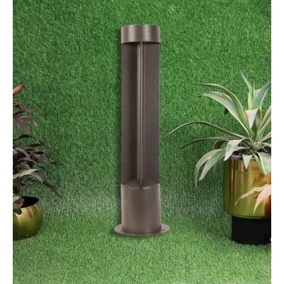 Eliante Encantar Grey 5x5x24Inch Ailuminium Garden Light Eliante-22207-5x5x24