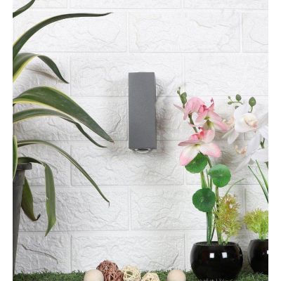 Eliante Dulce Grey 2x3x5Inch Aluminium Out Door Wall Light Eliante-4002-2x3-WW