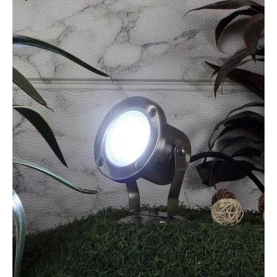 Eliante Perenne Silver 4x4x6Inch Mild Steel Out Door Spike Light Eliante-7561-4x4x6