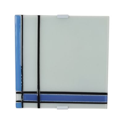 Eliante White Glass Wall Light Blue-87501