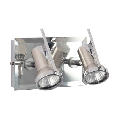 Eliante Silver Metal Wall Light Clear Glass-FM-080-WL