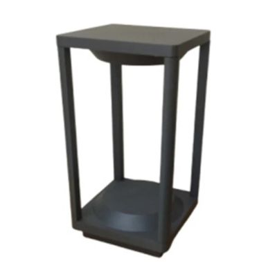 Eliante Grey 600mm 12W 6K Slim Tower Garden Bollard Light Eliante-JS-RIM-ROB-2512N-600-6K