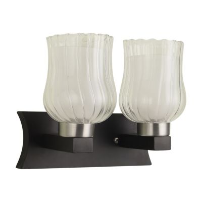 Eliante Novelty Black Wall Light White Glass-S-36-2W
