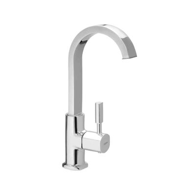 Cera Gayle Pillar Cock with Swivel Swan Neck Spout & Aerator-F1014106