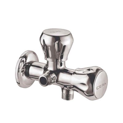 Cera Ocean Quarter Turn 2-Way Angle Cock With Wall Flange-F2006211