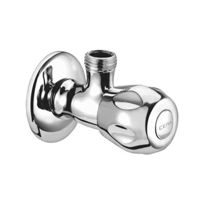Cera Ocean Half Turn Angle Cock With Flange (Small)-Chrome-F3001202