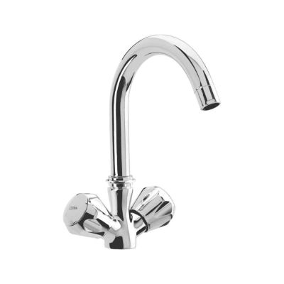 Cera Ocean Half Turn Central Hole Table Mounted Sink Mixer with 170mm Long Swivel Spout-F3001581