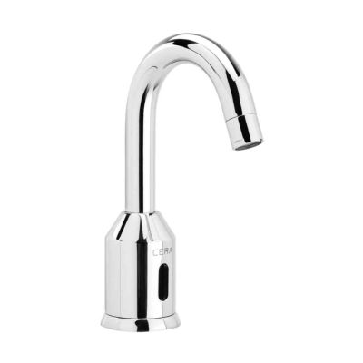 Cera Deck Mounted Sensor Tap for Tabletop Washbasins with Tap Hole Chrome-F6010101