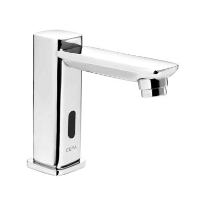 Cera Deck Mounted Sensor Tap for Tabletop Washbasins with Tap Hole Chrome-F6010103