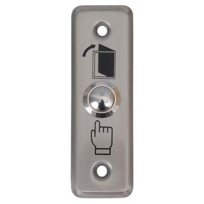 Faradays Aluminium Door Release Button-Silver-FES-22