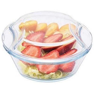 Femora 1500ml Borosilicate Glass Oval Casseroles