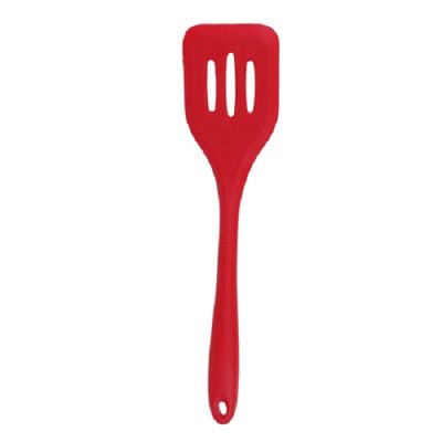 Femora Red Silicone Premium Slotted Turner with Grip Handle