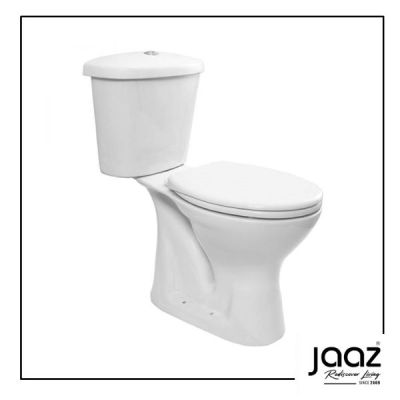 Jaaz Fig 650X350x780mm S Trap Ewc White Two Piece Commode with Seat Cover 
