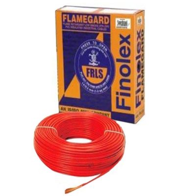 Finolex Red 4.00 sq mm Flamegard Flame Retardant Low Smoke 45M Home Cable-10106