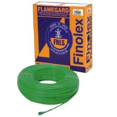 Finolex Green 6.00 sq mm Flamegard Flame Retardant Low Smoke Project Packing Home Cable-10107016