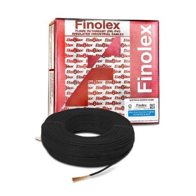 Finolex Black 4.00 sq mm 100mtr Four Core FR PVC Insulated Flexible Cable 17204