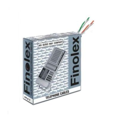 Finolex Grey 0.4mm 2 Pair PE Insulated Telephone Cable-31040023