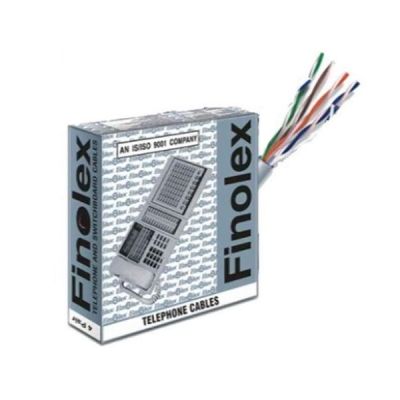 Finolex Grey 0.4mm 4 Pair PE Insulated Telephone Cable-31040043