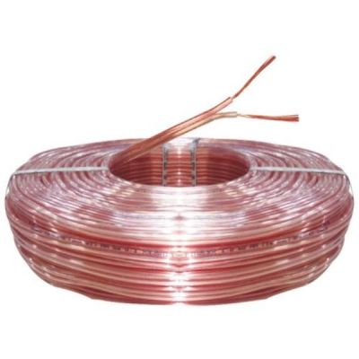 Finolex Transparent with Red Strip 0.5 sq mm 100mtr Speaker Cable-60324024