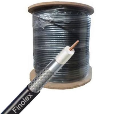 Finolex Black RG 11 CCS 100mtr Jelly Unarmoured Coaxial Cable