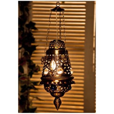 Fos Lighting Antique Finish Moroccan Brass Hanging Light-HL000063