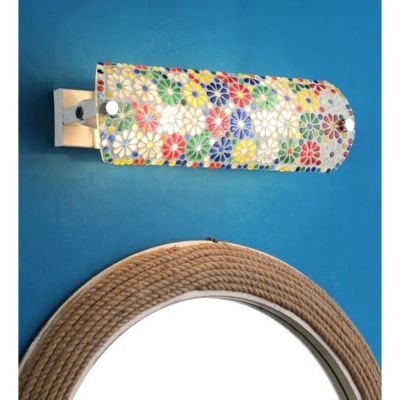 Fos Lighting Tukri Multicolored Flowers Double Wall Light-40W-ML000065