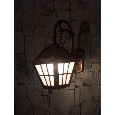 Fos Lighting Checks Copper Antique Outdoor Wall Light-40W-OW000053