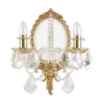Fos Lighting Aaina Crystal Double Wall Sconce-40W-WL000101