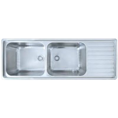 Franke Artisan RSX 621 Stainless Steel Kitchen Sink-Double Bowl With Drainer-101.0539.496