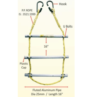 Freefall Aluminum PP Rope Ladder - FF-253-20