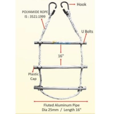 Freefall Aluminum Polyamide Rope Ladder - FF-353-20