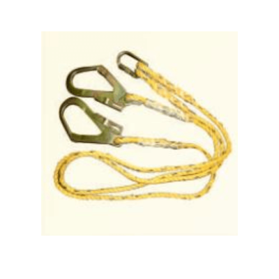 Freefall PP Rope Lanyard (One Side Hook FF-121 And Other Side Double Lanyard With Hook FF-117) - FFD-3177