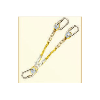 Freefall PP Rope Lanyard (One Side Hook FF-121 And Other Side Double Lanyard With Hook FF-121) - FFD-3211