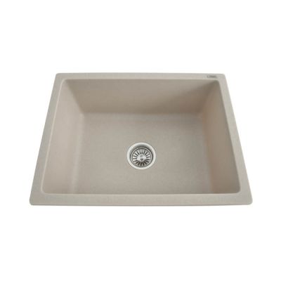 Futura Natural Quartz Single Bowl Sink-24x18x8Inch-Natural Quartz-FS-2418NQ-GR