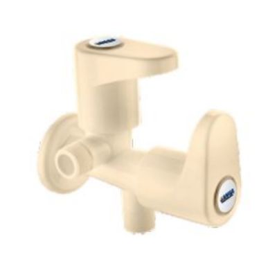Ganga Smart Collection 15mm Ivory PTMT 2 Way Angle Cock With Wall Flange Ganga-708-I
