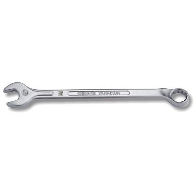 GB Tools 15mm Combination Open & Ring End Spanner - Ring Deep Offset Ring Polished - Matt Finish - GB-1114100