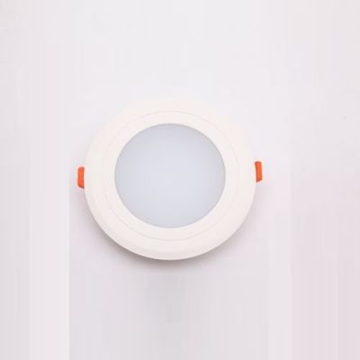 Glow Green LED Round Plastic Edge Lit Panel Downlight - GGDLPL-12-R-EPC-4000K