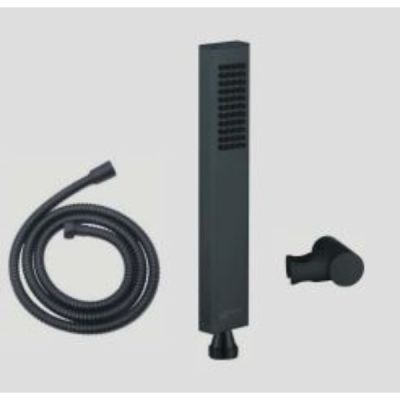 Goeka Black Series Brass Hand Shower Set with Flexible Hose & Swivel Hook HS-S4B