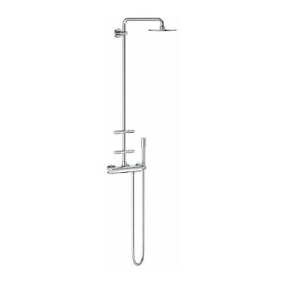 Grohe Rainshower System 210 Shower System With Thermostat And Side Showers-Chrome-27374000