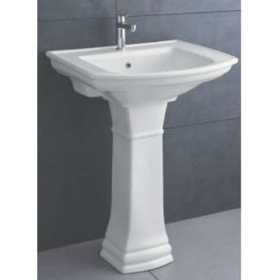 Hagar Elica 495x625x870mm White Basin with Full PedestalHagar-HA004014