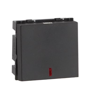 Havells Fabio Carbon Matt Black 20A DP Switch with Indicator