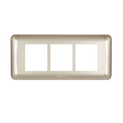 Havells Oro Metallica Satin Gold 6M Combined Cover Plate