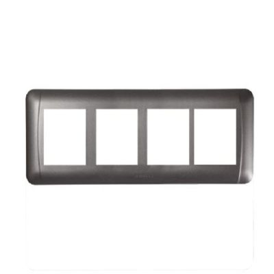 Havells Oro Metallica Magnesium Grey 8M Combined Cover Plate