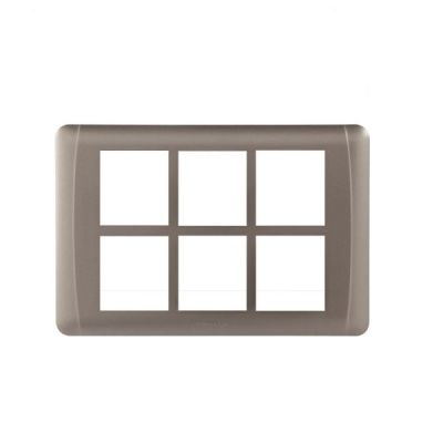 Havells Oro Metallica Dusky Bronze 12M Combined Cover Plate