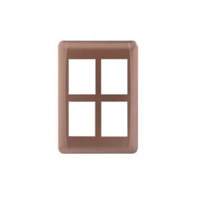 Havells Oro Metallica Antique Copper 8M Horizontal Combined Cover Plate